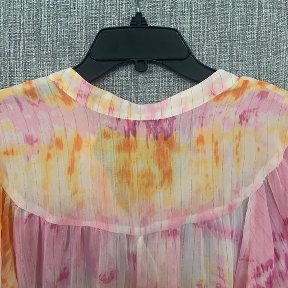 Badgley Mischka Women's Sheer Blouse Medium - Picture 11 of 14